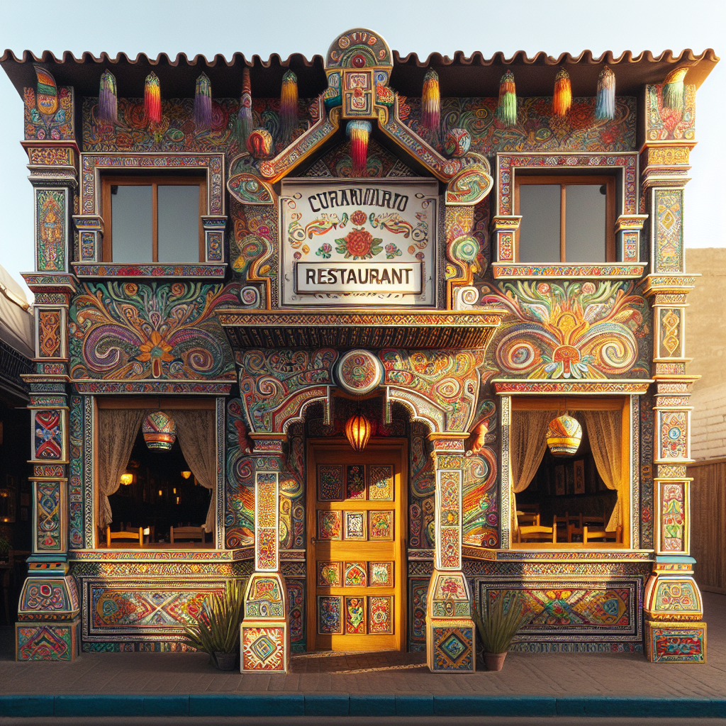 The welcoming entrance of Chicha Peruvian Kitchen, a culinary gem in Roseville.