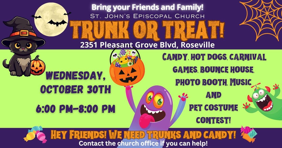 Roseville's Ultimate Trunk or Treat: Saint John's Episcopal Church Halloween Bash